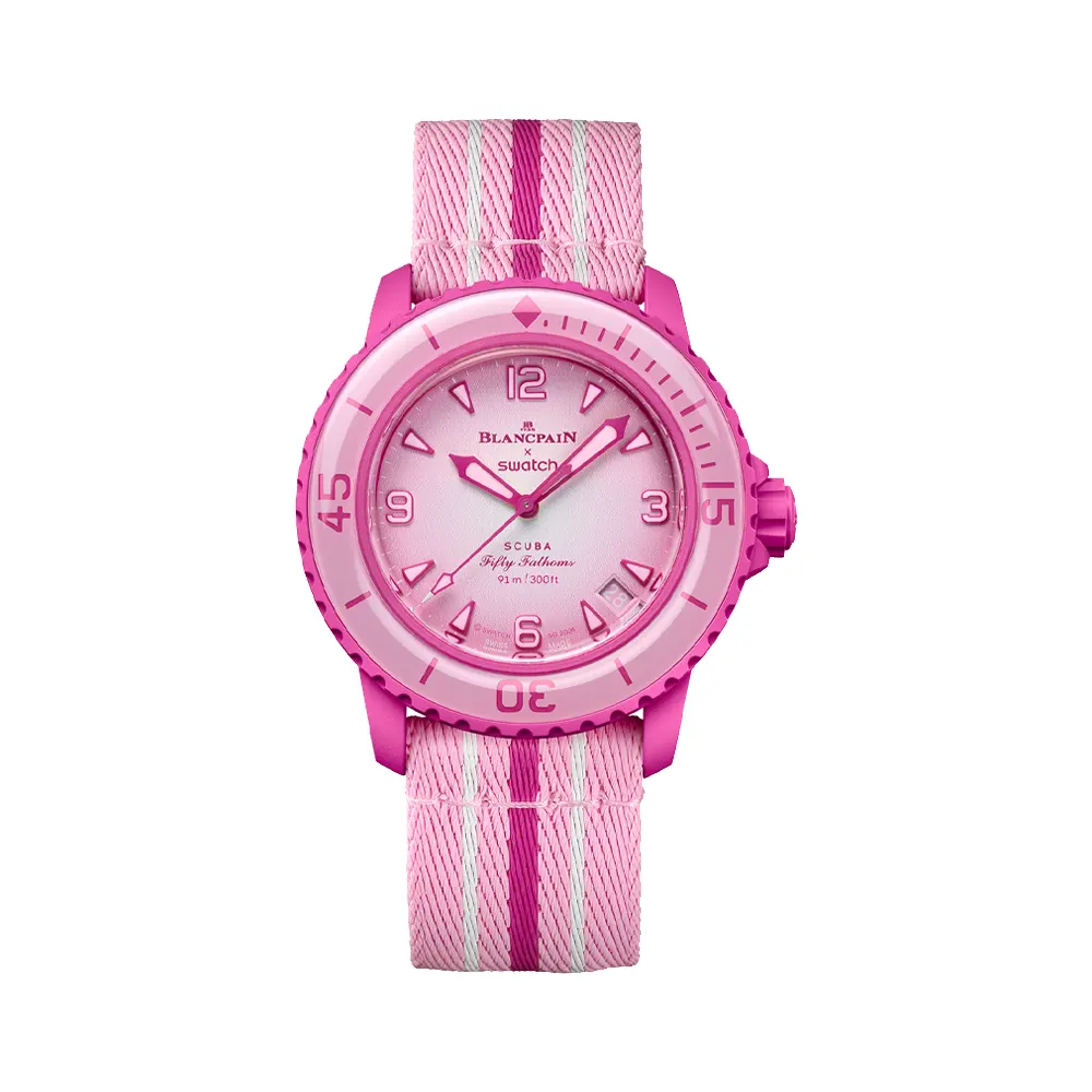 ساعت بلنک‌‌پین سواچ اقیانوس صورتی PINK OCEAN