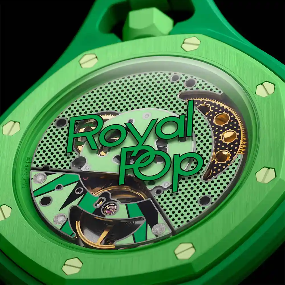 ساعت جیبی اودمار پیگه سواچ مدل GREEN EIGHT