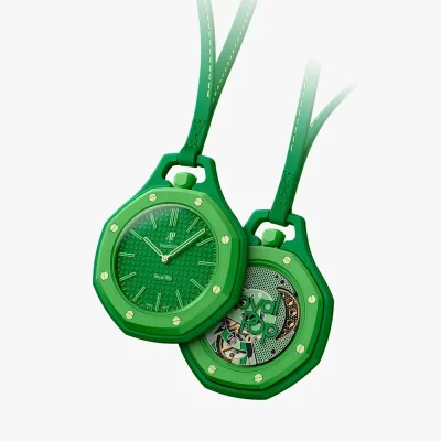 ساعت جیبی اودمار پیگه سواچ مدل GREEN EIGHT