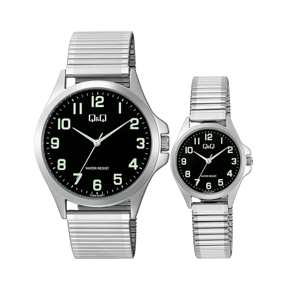 ساعت ست Q&Q کوارتز مدل C36A-025PY - C37A-024PY
