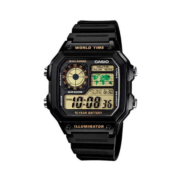 ساعت مردانه کاسیو کوارتز مدل AE-1200WH-1BVDF