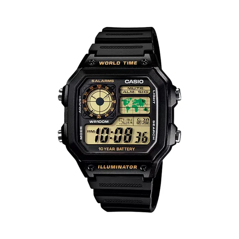 ساعت مردانه کاسیو کوارتز مدل AE-1200WH-1BVDF