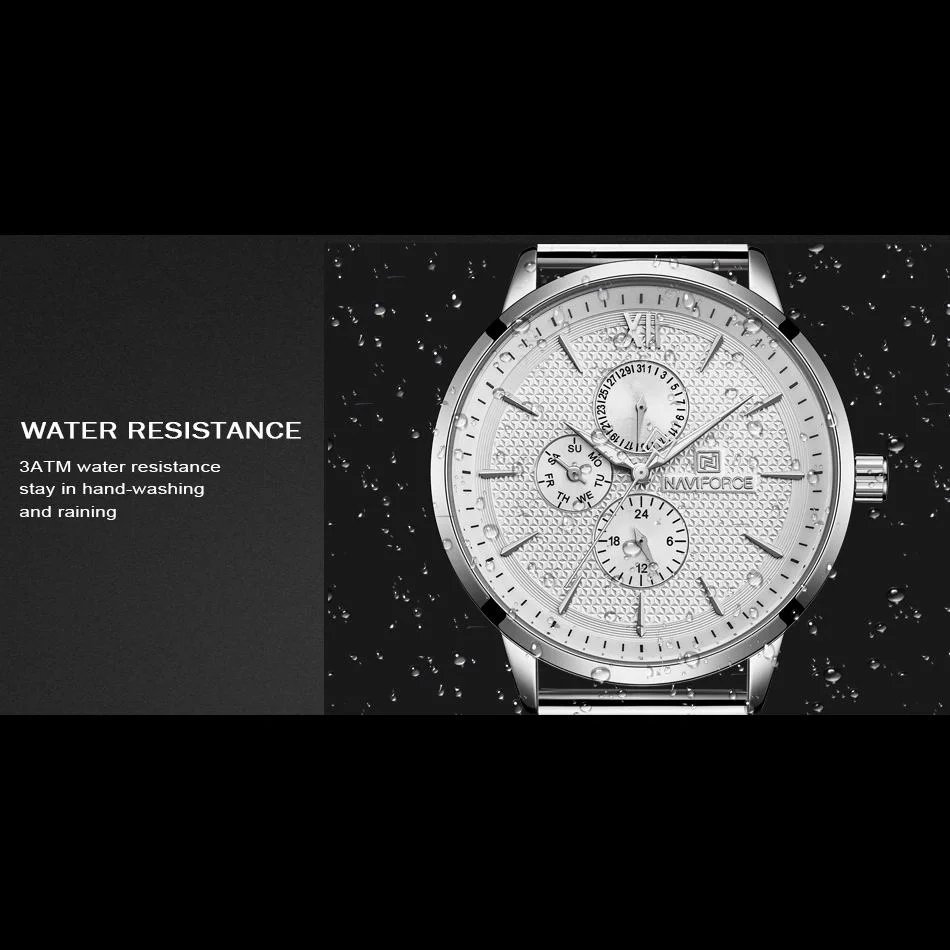 ساعت مچی مردانه نیوی فورس کد NF3003M- S-W