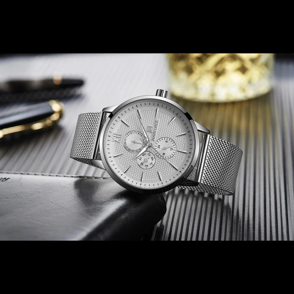 ساعت مچی مردانه نیوی فورس کد NF3003M- S-W