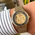 ساعت مچی مردانه حصیری اتوماتیک ویتوریا مدل VT.3246