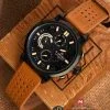 ساعت مچی عقربه ای چرم مردانه نیوی فورس مدل NF9068L