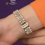 ساعت مچی عقربه ای زنانه استیل الکسا مدل A0051SG