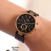 ساعت مچی عقربه ای زنانه حصیری الکسا مدل ALEXA 0029B