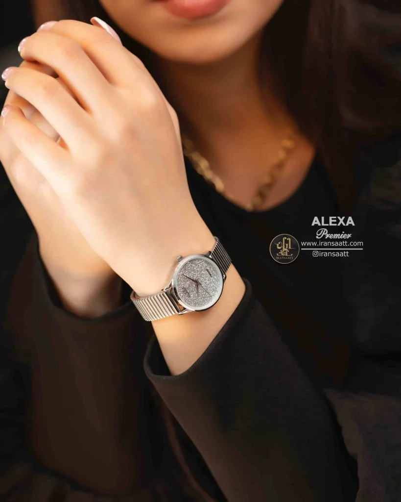 ساعت مچی عقربه ای زنانه حصیری الکسا مدل A0031.S