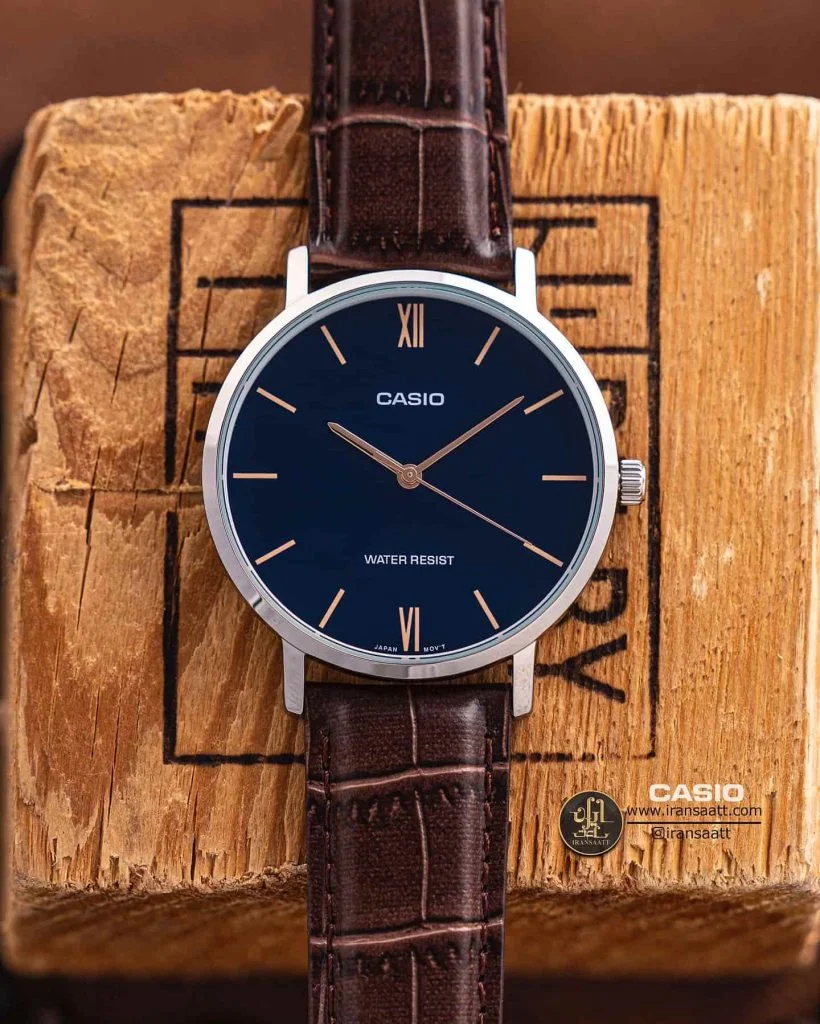 ساعت مچی عقربه ای ست چرم کاسیو مدل CASIO SET MTP-LTP-VT01L-2BUDF
