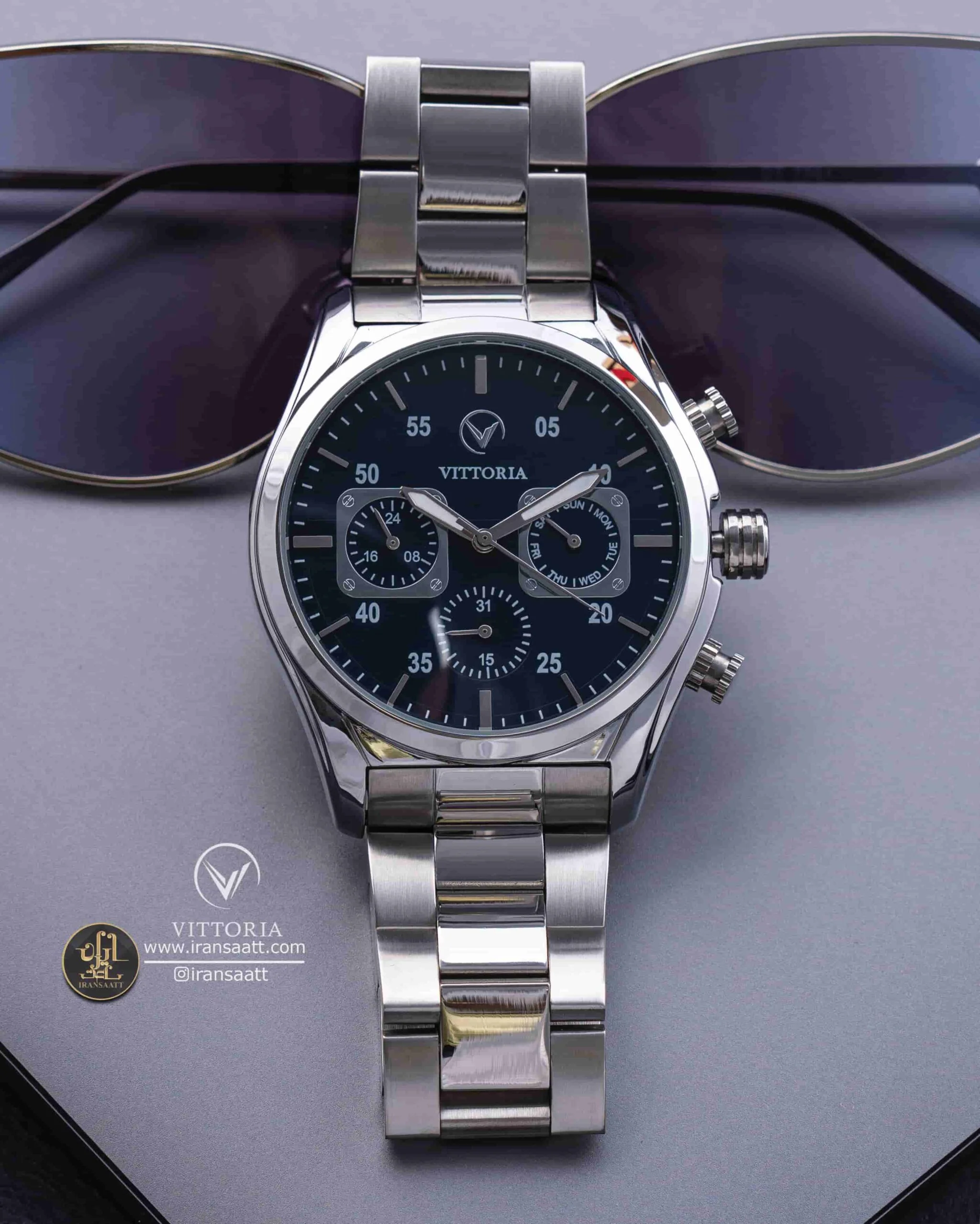 ساعت مچی مردانه استیل ویتوریا مدل VT.3184