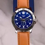 ساعت مچی عقربه ای مردانه چرم جنرال کاسیو مدل MTP-VD300L-2EUDF